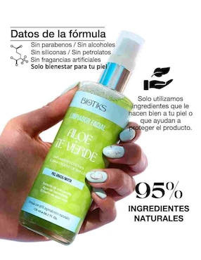Limpiador facial Biotiks para acné