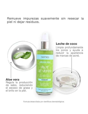 Limpiador facial Biotiks para acné