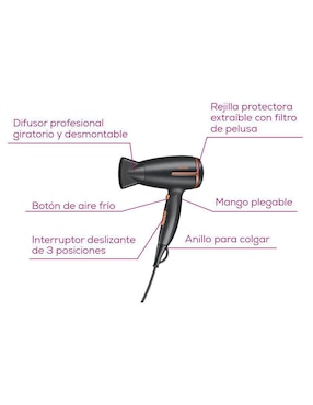 Secadora de cabello Beurer HC25BF24