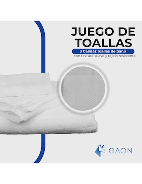 Set de toallas Gaon de algodón