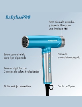 Secadora de cabello Babyliss Ionic BNTC9200ES