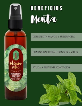 Aceite esencial Oleum Vitae de menta 120 ml