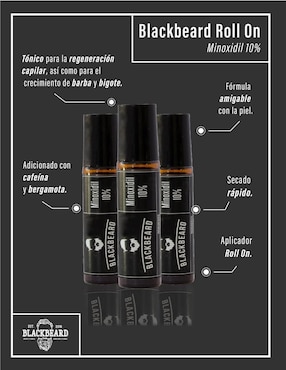 Kit tratamiento capilar anticaída Blackbeard