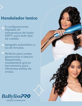 Waflera Babyliss Pro placas de nano titanium