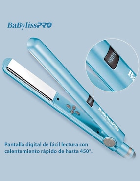 Alaciadora Babyliss Pro placas de nano titanium