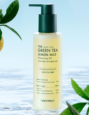 Limpiador facial Té Verde Limón - The Chok Chok Tony Moly para desmaquillar
