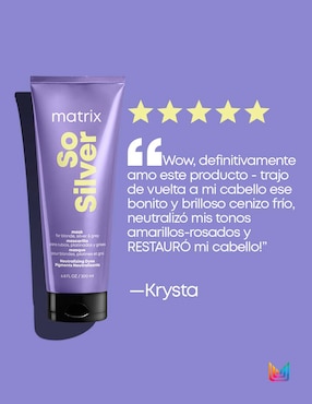Mascarilla matizadora para reparar Matrix So Silver
