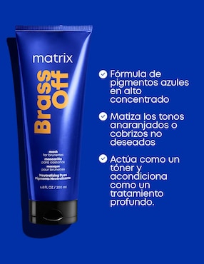 Mascarilla matizadora para reparar Matrix Brass Off