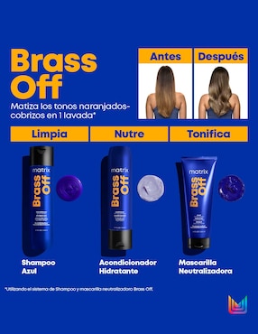 Mascarilla matizadora para reparar Matrix Brass Off