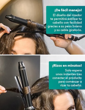 Rizadora Rca 25 mm de cerámica - turmalina