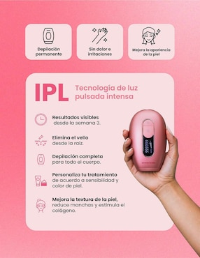 Depiladora IPL para rostro y cuerpo Shinnyskin Pro