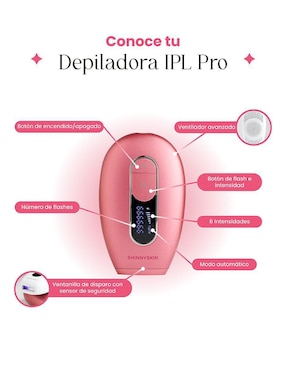 Depiladora IPL para rostro y cuerpo Shinnyskin Pro