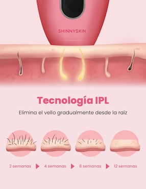 Depiladora IPL para rostro y cuerpo Shinnyskin Pro