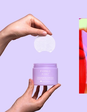 Exfoliante facial Pore Minimizing Toner Pads Foreo Kiwi para piel todo tipo piel
