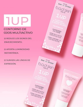 Crema para contorno de ojos recomendada para prevenir signos de la edad de día y noche B.A.D Skin Game on para piel normal y sensible