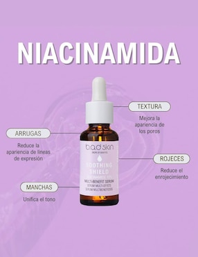 Sérum niacinamida facial B.A.D Skin Drops of Benefits de piel normales y sensibles