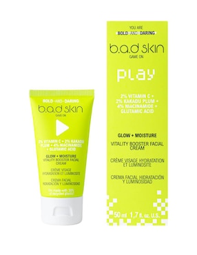 Crema facial recomendada para hidratar día B.A.D Skin Game On para piel normal y sensible