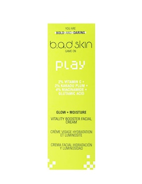Crema facial recomendada para hidratar día B.A.D Skin Game On para piel normal y sensible