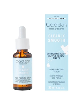 Sérum minimizador de poros facial Clearly Smooth B.A.D Skin Drops of benefits todo tipo de piel