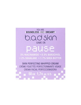 Crema facial recomendada para prevenir signos de la edad día y noche B.A.D Skin Game On para piel normal y sensible