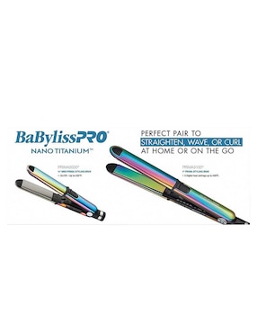 Set alaciadora Babyliss Pro BNTPPRB75 placas de nano titanium
