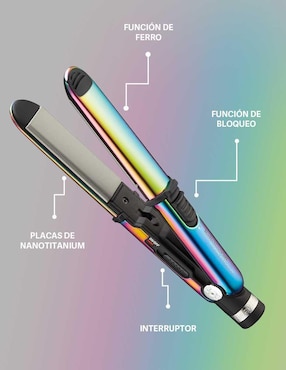 Set alaciadora Babyliss Pro BNTPPRB75 placas de nano titanium