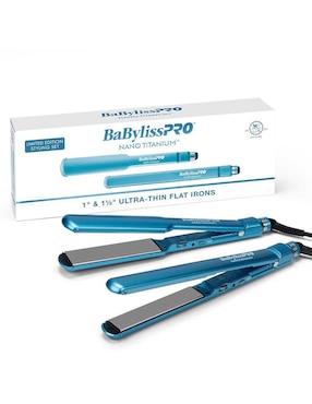 Set alaciadora Babyliss Pro BNTPP57UC placas de nano titanium