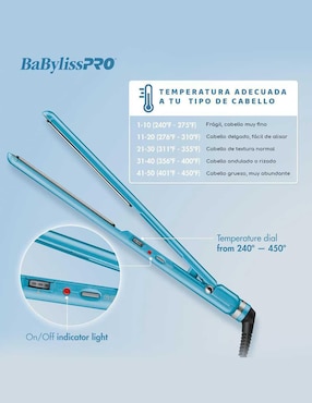 Set alaciadora Babyliss Pro BNTPP57UC placas de nano titanium