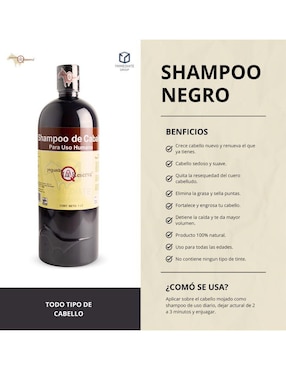 Set capilar Yeguada La Reserva Shampoo De Caballo Negro + Colágeno Chico para todo tipo 2 piezas