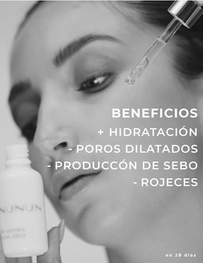 Sérum antiacné facial Oil Control Nunun Skin de piel mixta y grasa