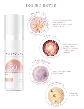 Bloqueador solar FPS 50 Nunun Skin 60 ml