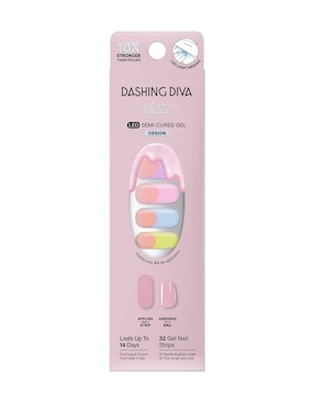 Kit stickers de gel para uñas Dashing Diva Glaze Pastel Baby