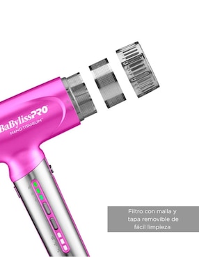 Secadora de cabello Babyliss Pro Ionica Nano Light BNTC9200PTES