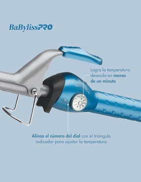 Rizadora Babyliss Pro 40 mm de nano titanium