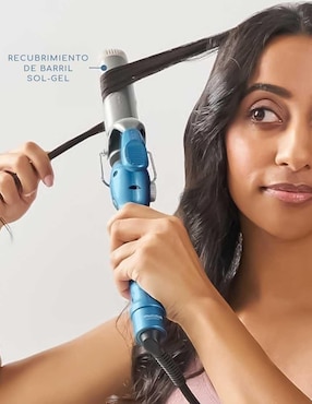 Rizadora de cabello Babyliss Pro bnt100s 25 mm de nano titanium