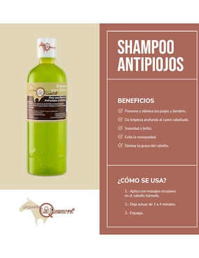 Shampoo para cabello antipiojo y liendres Yeguada La Reserva 500 ml