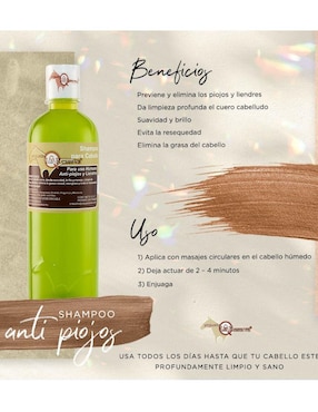 Shampoo para cabello antipiojo y liendres Yeguada La Reserva 500 ml