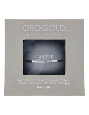 Crema facial recomendada para hidratar de día y noche Orogold 24k Golden Dew Serum cream orogold todo tipo piel