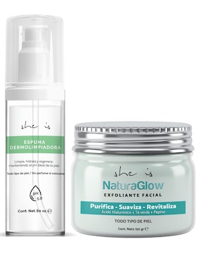 Kit de tratamiento facial exfoliante She Is Skincare