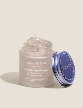 Mascarilla Vegan Calendula Peptide Ageless para hidratar Mary & May