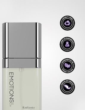 Sérum facial Radiante Hidratante y Unificación del Tono con Niacinamida, Vitamina E, Escualeno Vegetal 30G Emotions Labs Radiante todo tipo piel