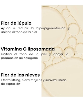 Sérum facial Radiante Hidratante y Unificación del Tono con Niacinamida, Vitamina E, Escualeno Vegetal 30G Emotions Labs Radiante todo tipo piel