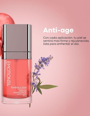 Sérum facial Seducción Hidratante Antiarrugas con Ácido Hialurónico, Niacinamida, Vitamina E y Extracto de Sauce Gatillo Emotions Labs Seducción de piel normal y seca