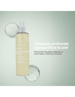 Gel limpiador facial con niacinamida Emotions Labs Radiante para exfoliar