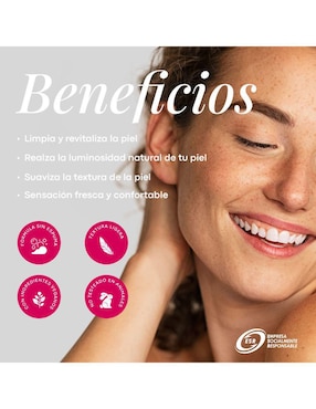 Gel limpiador facial con niacinamida Emotions Labs Radiante para exfoliar