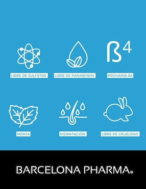 Set tratamiento capilar dúo prevención caída shampoo + loción anti caída con prohairin B4 Barcelona Pharma