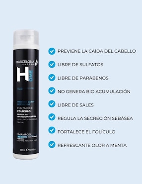 Set tratamiento capilar dúo prevención caída shampoo + loción anti caída con prohairin B4 Barcelona Pharma