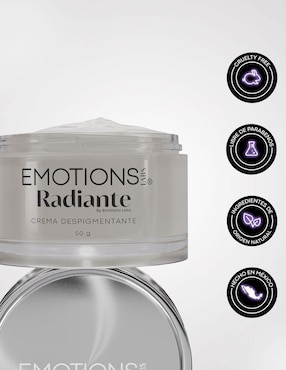 Crema facial recomendada para aclarar día Emotions Labs Radiante para todo tipo piel