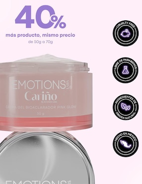 Crema facial recomendada para humectar día y noche Emotions Labs Cariño para todo tipo piel