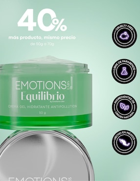 Crema facial recomendada para hidratar día y noche Emotions Labs Equilibrio para piel mixta y grasa